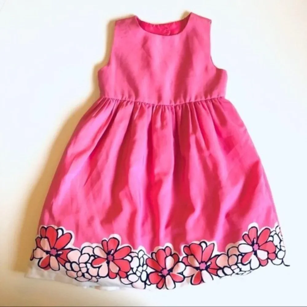 Gymboree Pink Floral Dress EUC